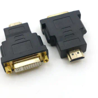 20pcs DVI To Adapter Converter HDMI-compatible Male To DVI 24+5 Female Adapter 1080P For HDTV Projector Monitor