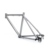 Titanium Gravel Road Bike Belt Drive Frame, Disc Brake, Single Speed, Bicycles Accessories