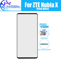 For ZTE Nubia X Front Glass Screen Lens 100% Original Front Touch Screen Glass Outer Lens for Nubia X Phone+Tools