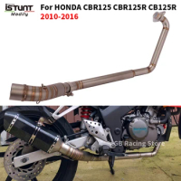 Slip On For Honda CBR125 CBR125R CB125R CBR 125 2010 - 2016 Motorcycle Exhaust Modified Link Pipe Moto Escape Moto Full System