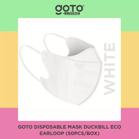 Goto Living Goto Masker Duckbill 3 Ply Disposable Mask Kesehatan 3Ply Earloop - ECO