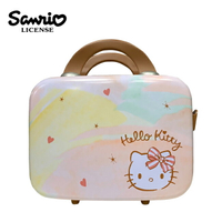 【日本正版】凱蒂貓 手提行李箱 化妝箱 收納箱 手提收納盒 旅行用品 Hello Kitty 三麗鷗 - 414163