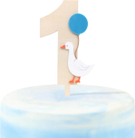 One Goose Number 1 Cake Topper - Cake Topper First Baby BoyOne GooseSmash Cake Idea Cute Birthday Th