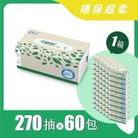 (快速到貨)【可麗舒】大容量環保超柔補充包面紙270抽*60包/箱