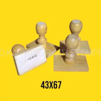 gagang stempel kotak/persegi lengkap semua ukuran