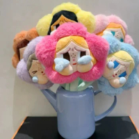 Genuine Bubble Mart Crybaby Sad Club Collection Plush Flowers Crying Baby Flower Bouquet Tide Play B