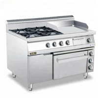 Gas Cooker Stove Hot Sale 900 Series 4-Burner Gas Range With Griddle And Oven
