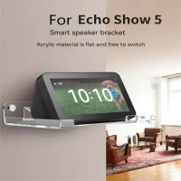 1pc For Echo Show 5 Speaker Storage Rack Bracket Wall Mount Non-slip Shelf Holder For Echo Show 5 Speaker Accessories 5.5 Inch