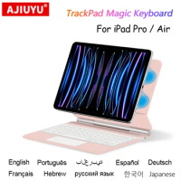 Backlight Magic Keyboard Portuguese Arabic For iPad Pro 11 Folio Stand Cover For iPad Air 4 5 4th 5th 10.9 Magnetic Smart Case