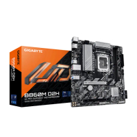【GIGABYTE 技嘉】B860M D2H DDR5 主機板+美光 PRO D5 6000 32G 超頻 16G*2 雙通 黑散熱片(M+R 組合包)