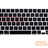 German Germany letters QWERTZ silicone Keyboard Cover for MacBook Pro 14 inch 2021 A2442 M1 Pro/Max &amp; MacBook Pro 16 inch A2445