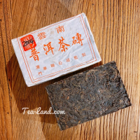 茶韻 普洱茶2004年澳門華聯公司 華聯磚 紅印 生茶 500克(附茶樣10克.茶刀.收藏盒各1)