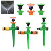 1/2" Male Thread Automatic Rotating Jet Sprinklers Nozzles For Garden Irrigation Lawn Greenhouse Farm