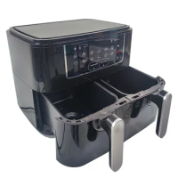 220v Large Capacity Oven Air Fryer With Dual Zone Basket Digital Electric Deep Fryer12L Double Air Fryer