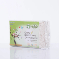 【EverSoft 寶貝墊】有機棉嬰兒床保潔墊- 60x120x10cm(100%防水透氣 全有機棉製作 環保安全)