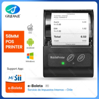 Loyverse POS SII e-boleta Android Mini Bluetooth Wireless Thermal Receipt Printer 58mm Bill Machine Maker with Paper Roll Print