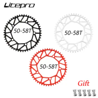 130mm BCD Folding Bicycle CNC Aluminum Chainring Hollow Sprocket 50/52/54/56/58T Chainring For 8 9 10 11 Speed