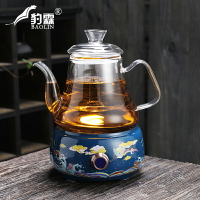 大容量茶水分離壺泡茶專用耐熱玻璃水壺精致泡水壺玻璃耐高溫茶壺