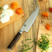 【KAI 貝印】旬 Shun 日本製大馬士革鋼高級主廚刀 25cm TDM-0707(菜刀 高品質 切肉 切魚 料理刀)