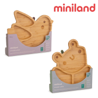奇哥 Miniland 可愛動物木製分隔餐盤 (2款選擇)