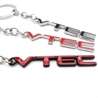 Hot Car Keychain VTEC Keyring Key Chain Ring Holder for Honda Racing Sport City Accord Hrv Fit Odyssey Spirior CRV Acura cb400