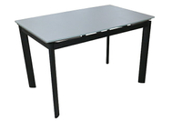 【尚品家具】629-86 4尺防鏽砂強玻伸縮餐桌