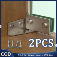2pcs Engsel Buat Kaca Engsel Lemari Kaca Stainless Steel Pivot Pintu Kaca