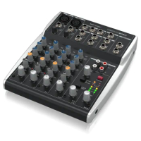BEHRINGER XENYX 802S Premium Analog 8-Input Mixer Stereo USB audio interface for streaming,podcasting and recording