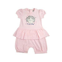 ชุดหมีขาสั้น เด็กหญิง ลิขสิทธิ์ห้าง 1W22B01 สีชมพู