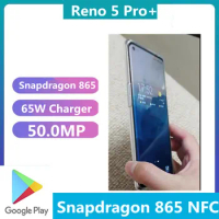 DHL Fast Delivery Oppo Reno 5 Pro+ Plus 5G Android Phone Snapdragon 865 NFC 65W Charger 6.55" 90HZ 50.0MP Screen Fingerprint OTA