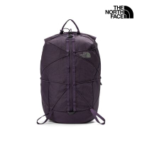 【The North Face 官方旗艦】北面男女款紫色DWR防潑水輕量舒適休閒後背包｜8HRZG5O 筆電包/登山包