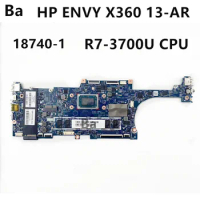 For HP ENVY X360 13-AR Laptop Motherboard 18740-1 With R7-3700U CPU 100% test