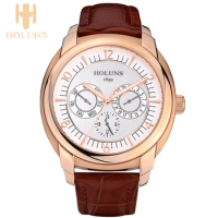 quartz watch men stainless steel case dress sport simple style Holuns top sale wristwatche top brand luxury Japan movement
