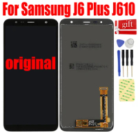 Original For Samsung Galaxy J6+ J6 Plus LCD J610 J610F J610FN LCD Display Screen Pantalla with Touch Panel Digitizer Assembly
