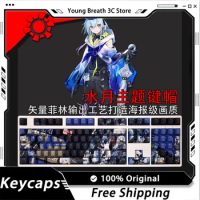 Custom Arknights Kawaii Girl Keycaps Mechanical keyboard kit Keycap Kawaii Light Transmission Keycap Set PC Gamer Accessories