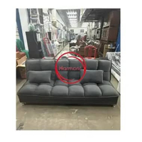 SOFA BED KULIT SOFA LIPAT KULIT FREE ONGKIR SERANG GEMOY ABU
