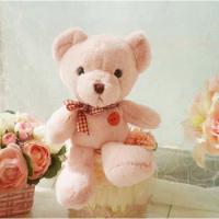 small cute light pink teddy bear toy lovely teddy bear doll gift about 25cm 0501