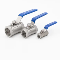 S304 SS316L Stainless Steel One Piece Ball Valve, Threaded Tap Water Pipe Valve Switch 1/4 "3/8" 3/4 "1" 1-1/4 "1-1/2" 2 "DN15
