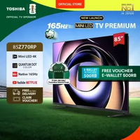 [AI 4K Mini LED 185Hz] Toshiba TV 85" 4K UHD AI Smart TV - Dolby Vision Atmos FALD Netflix Disney+ Y