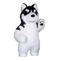 260cm Huge Inflatable Siberian Husky dog Mascot Costume Fancy Dress Party Advertising Ceremony Animal carnival perform show prop