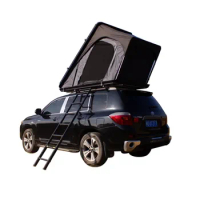Overland Aluminum triangle hard shell car roof tent waterproof roof top tents camping hard shell car roof top tent for sale