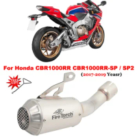 Slip On For Honda CBR1000RR CBR1000RR-SP /SP2 CBR 1000RR 2017 2018 2019 Motorcycle Exhaust System Middle Link Pipe Moto Muffler