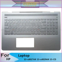 New Original For HP Pavilion 15-cd027AX 15-cd029AX 15-CD TPN-Q190 Laptop Palmrest Case Keyboard US English Version Upper Cover