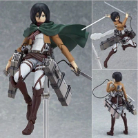 15cm Anime Attack on Titan Figure Levi Figurine PVC Collection Model Toys Action Figures Mikasa Ackerman Statue Gifts for Boys