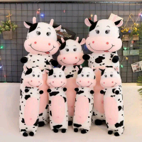 Boneka Guling Sapi 80cm Bahan Plush Import Guling Boneka Sapi 80cm Dan 60cm Lembut Halus Anak Mainan