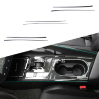 For Hyundai Elantra Avante 2020 2021 2022 2023 Sticker Cover Exterior Stick Gear Shift Box Panel Holder Frame Parts Trim 2Pcs