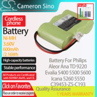 CameronSino Battery for Philips Evalia 5400 Aleor Ana TD 9220 Icana 5260 fits Siemens C39453-Z5-C193 Cordless phone Battery
