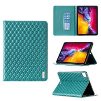 Leather Wallet Case for Ipad 10.2 9th Gen Air1 2 9.7 Pro 11 2021 Stand Cards Solt Mini 3 4 5 6 Checked Stripe Tablet Cover Funda
