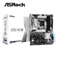 華擎 B760 Pro RS 主機板+金士頓 32GB(雙通16GB*2) DDR5-5600 FURY Beast黑
