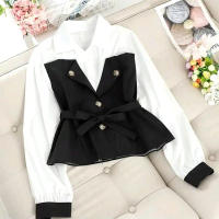 (R.A] Balea Top Atasan Blouse Korean Style Fashion Wanita Remaja Terlaris